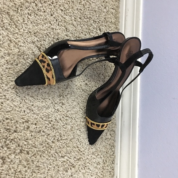 j renee gold dress shoes